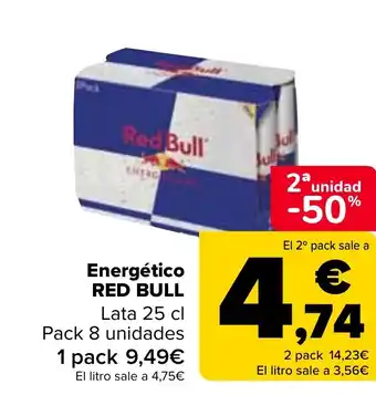 Carrefour Energético RED BULL oferta