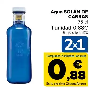 Carrefour Agua SOLÁN DE CABRAS oferta