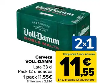 Carrefour Cerveza VOLL-DAMM oferta