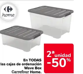 Carrefour EN TODAS las cajas de ordenación Wave Box Carrefour Home. oferta