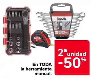 Carrefour En TODA la herramienta manual. oferta