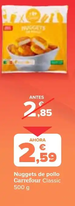 Carrefour Nuggets de pollo Carrefour Classic oferta