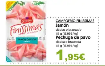 Hiper Usera CAMPOFRÍO FINÍSSIMAS Jamón oferta