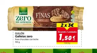 Hiper Usera GULLÓN Galletas zero oferta