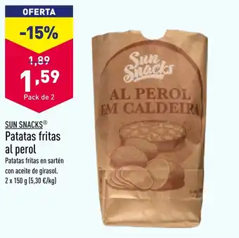 ALDI SUN SNACKSⓇ Patatas fritas al perol oferta
