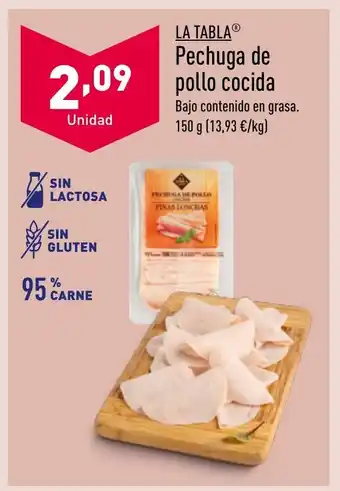 ALDI Pechuga de pollo cocida oferta