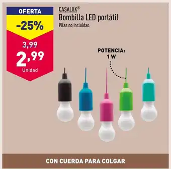 ALDI Bombilla LED portátil oferta