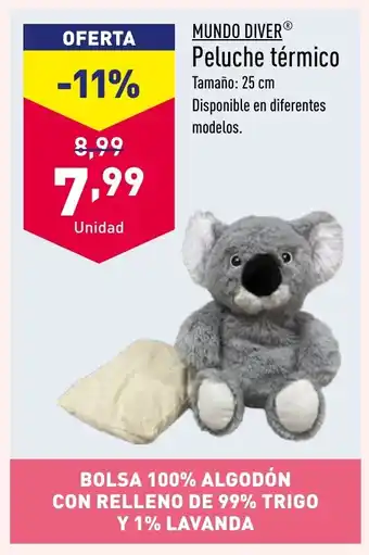 ALDI Peluche térmico oferta