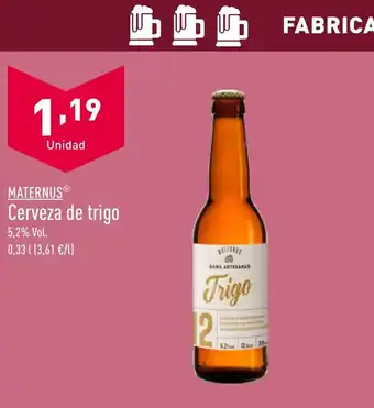 ALDI MATERNUSⓇ Cerveza de trigo oferta
