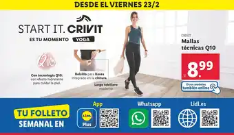 Lidl Mallas técnicas Q10 oferta