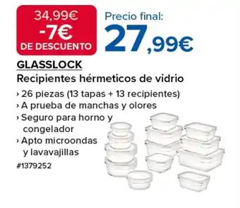 Costco GLASSLOCK Recipientes hérmeticos de vidrio oferta
