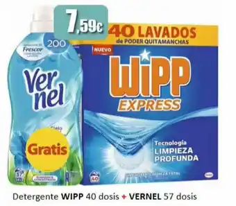 Super Alcoop Detergente Wipp 40 Dosis + Vernel 57 Dosis oferta