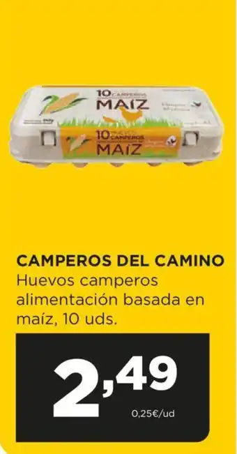 Alimerka CAMPEROS DEL CAMINO Huevos camperos alimentación basada en maíz, 10 uds. oferta