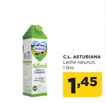 Alimerka C.L. ASTURIANA Leche naturcol, 1 litro oferta