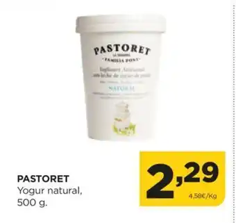 Alimerka PASTORET Yogur natural, oferta