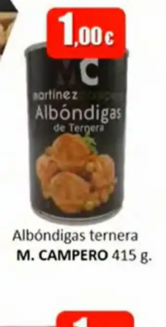 Super Alcoop Albóndigas Ternera M. Campero 415g oferta