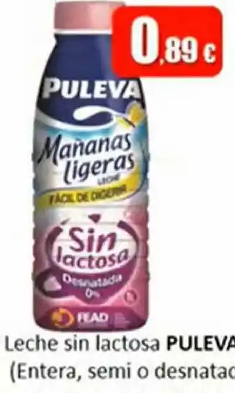Super Alcoop Leche Sin Lactosa Puleva Entera Semi O Desnatada oferta