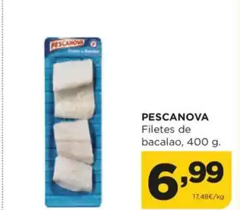 Alimerka PESCANOVA Filetes de bacalao, 400 g. oferta