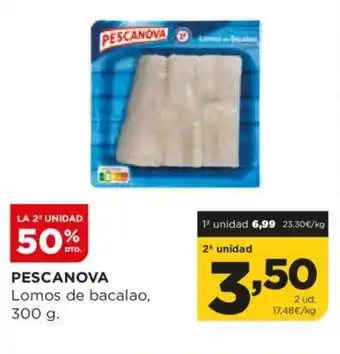 Alimerka PESCANOVA Lomos de bacalao, 300 g. oferta