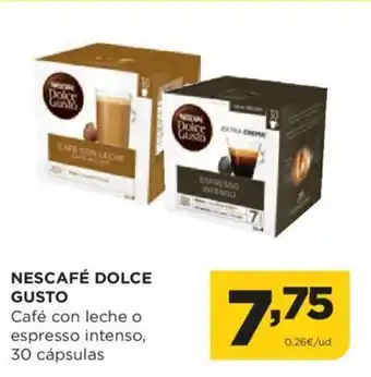 Alimerka NESCAFÉ DOLCE GUSTO Café con leche o espresso intenso, 30 cápsulas oferta
