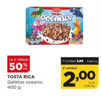 Alimerka TOSTA RICA Galletas oceanix, oferta