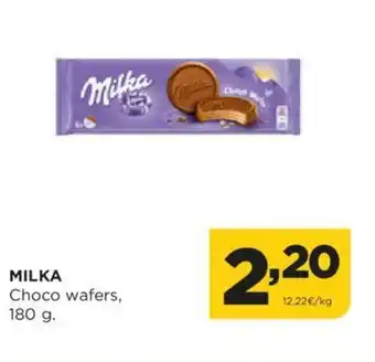 Alimerka MILKA Choco wafers, 180 g. oferta