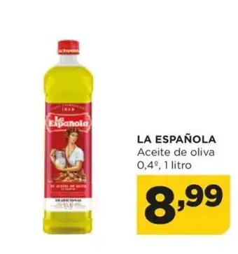 Alimerka LA ESPAÑOLA Aceite de oliva 0,4º, 1 litro oferta