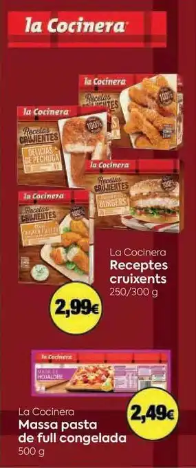 La Cocinera Massa Pasta De Full Congelada 250/300g