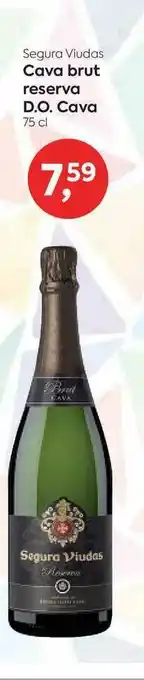 Suma Supermercados Segura Viudas Cava Brut Reserva D.o. Cava 75cl oferta
