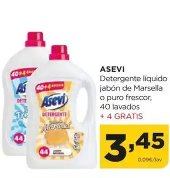 Alimerka ASEVI Detergente líquido jabón de Marsella o puro frescor, oferta