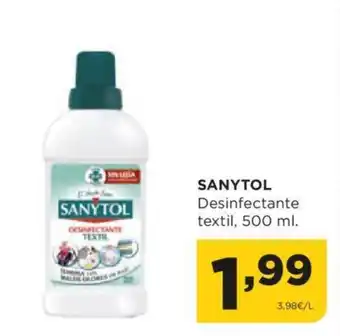 Alimerka SANYTOL Desinfectante textil, 500 ml. oferta