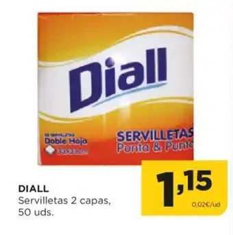 Alimerka DIALL Servilletas 2 capas, 50 uds. oferta