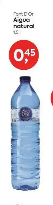 Suma Supermercados Font D'or Aigua Natural 1,5l oferta