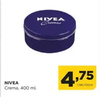Alimerka NIVEA Crema, 400 ml. oferta