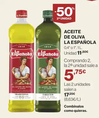 Supercor ACEITE DE OLIVA LA ESPAÑOLA oferta