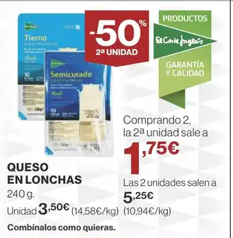 Supercor QUESO EN LONCHAS oferta