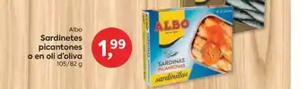 Suma Supermercados Albo Sardinetes Picantones O En Oli D'oliva 82g oferta