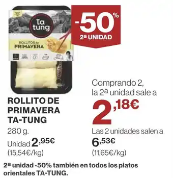 Supercor ROLLITO DE PRIMAVERA TA-TUNG oferta
