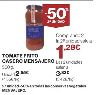 Supercor TOMATE FRITO CASERO MENSAJERO oferta