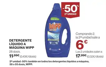 Supercor DETERGENTE LÍQUIDO A MÁQUINA WIPP oferta