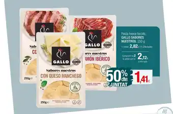 Condis Pasta fresca farcida GALLO SABORES NUESTROS, 250 g oferta