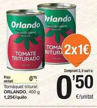 SPAR Fragadis Tomàquet Triturat Orlando 400g oferta