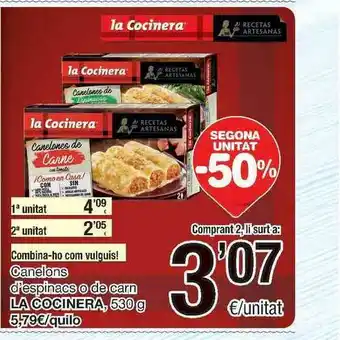 SPAR Fragadis Canelos D'espnacs O De Carn La Cocinera oferta