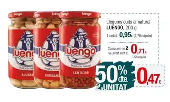 Condis Llegums cuits al natural LUENGO, 200 g oferta