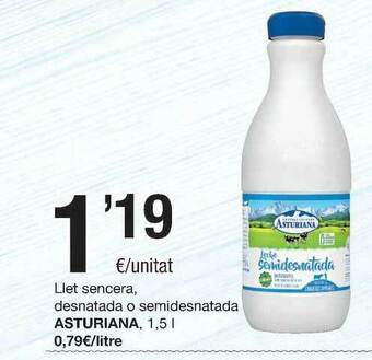 SPAR Fragadis Llet Sencera Desnatada O Semidesnatada Asturiana oferta