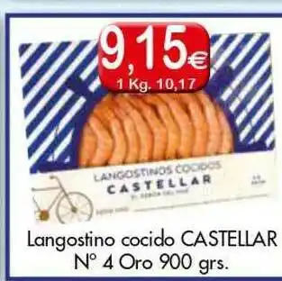 Congelados Copos Langostino Cocido Castellar N° 4 Oro 900grs oferta