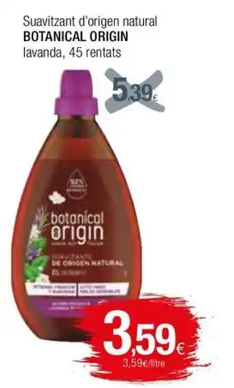Condis Suavitzant d'origen natural BOTANICAL ORIGIN lavanda, 45 rentats oferta