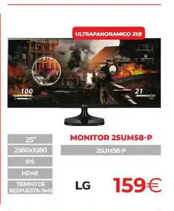 Monitor 25um58 P Lg