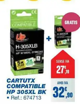 Bureau Vallée Cartutx Compatible Hp 305xl Bk oferta