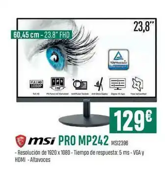 PCBox Msi Pro Mp242 oferta